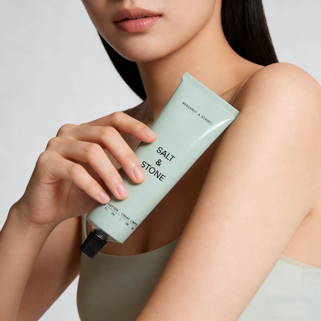 Salt & Stone Body Lotion Bergamot & Hinoki 100ml | Luxe Clean Body Care – MyKStyle