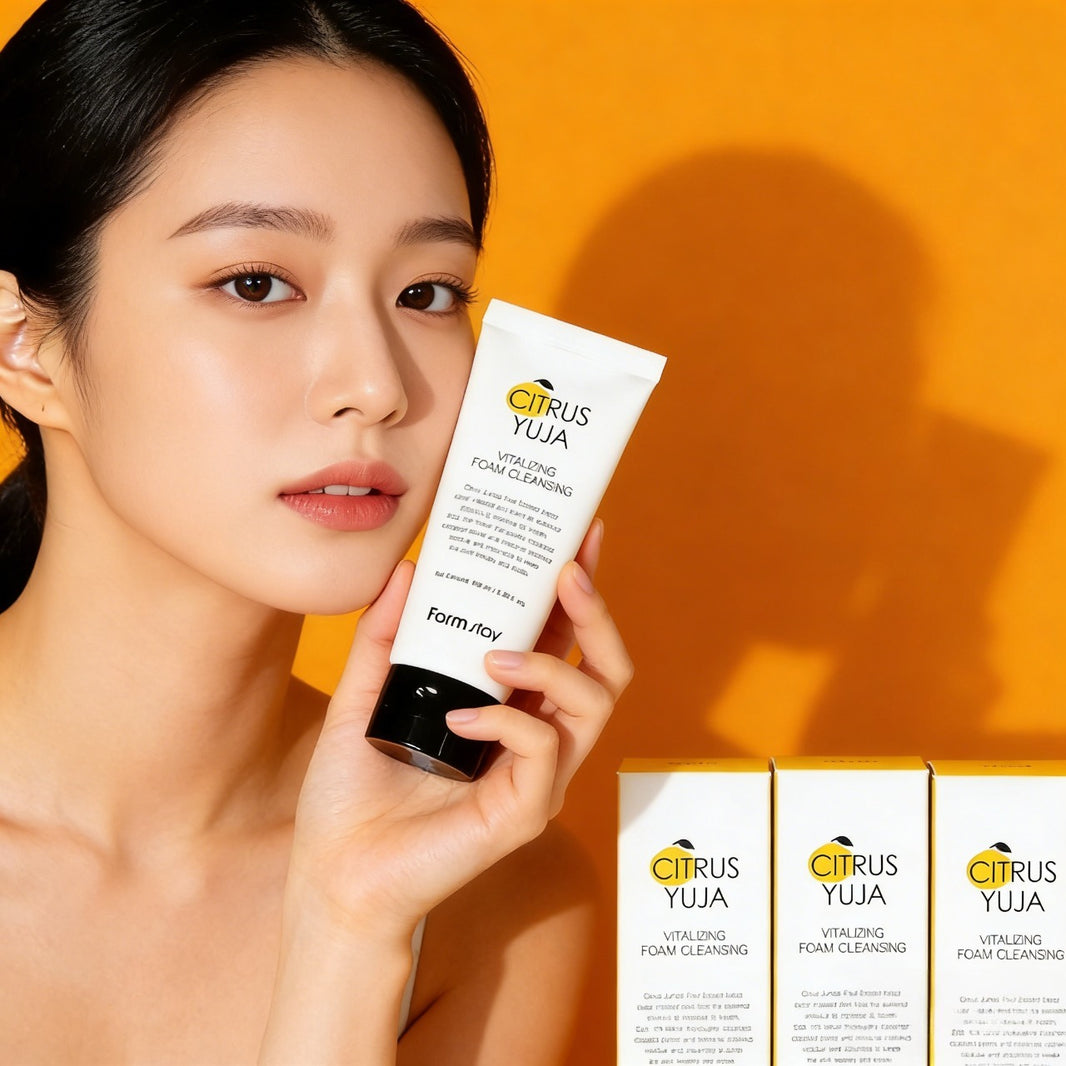 Farmstay Citrus Yuja Vitalizing Foam Cleansing 100ml | Verfrissende Glow Cleanser – MyKStyle
