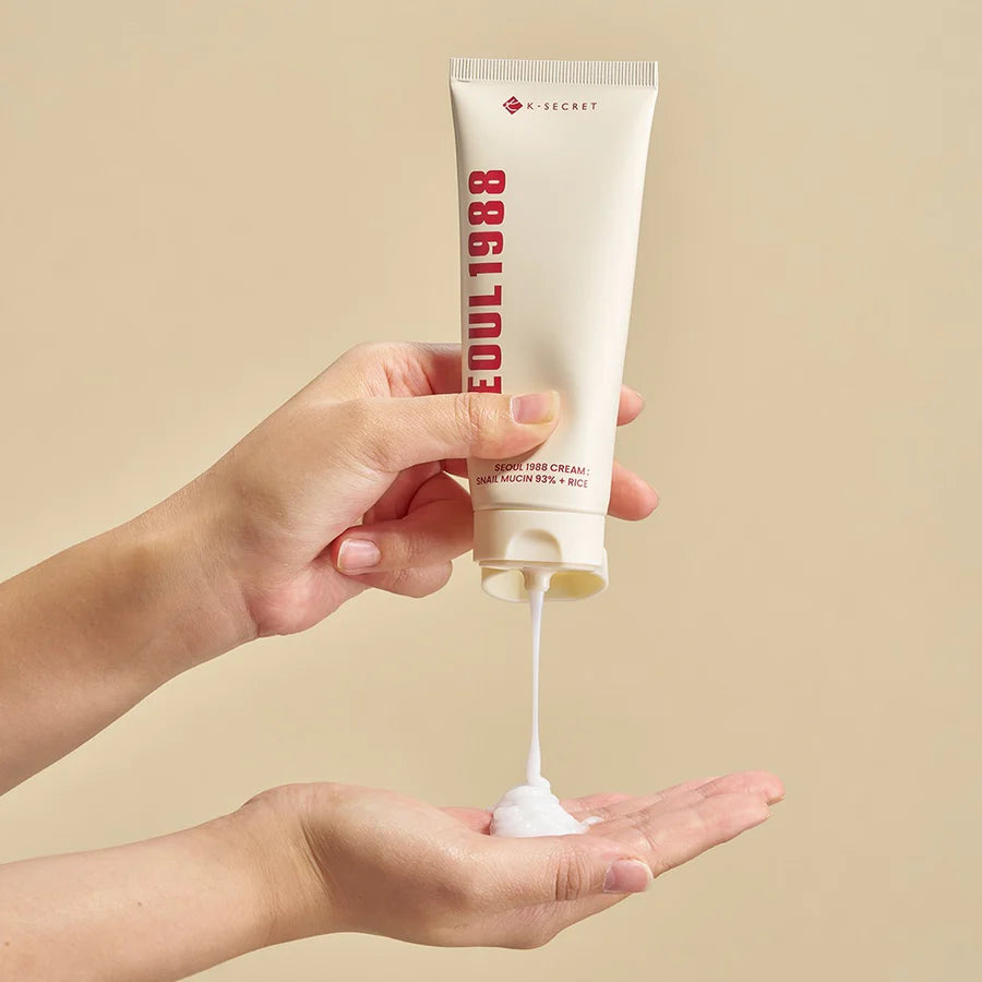 K-SECRET SEOUL 1988 Snail Mucin 93% + Rice Cream 100ml | Repair & Glow – MyKStyle