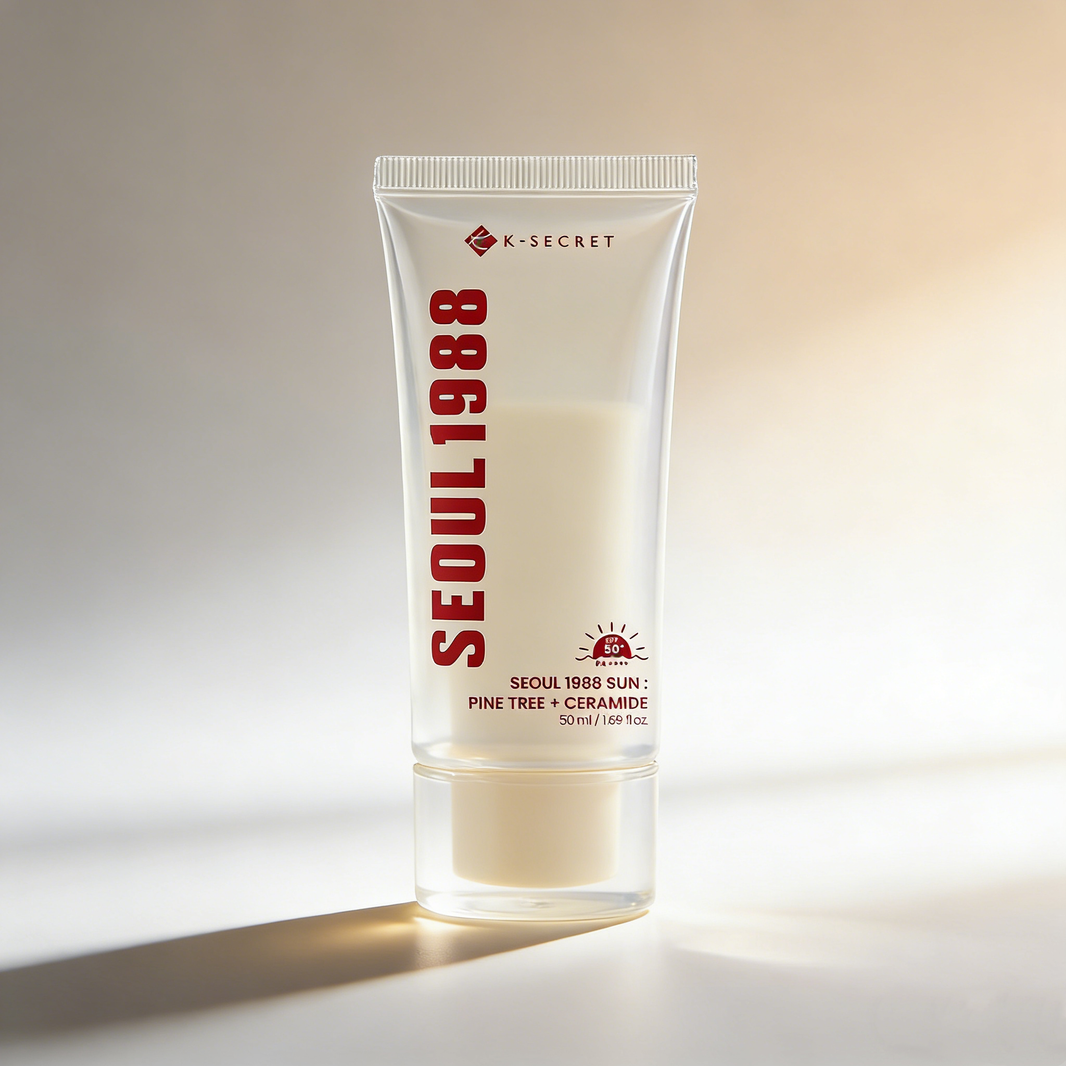 K-SECRET SEOUL 1988 Sun Pine Tree + Ceramide SPF50+ PA++++ 50ml | Barrier SPF – MyKStyle