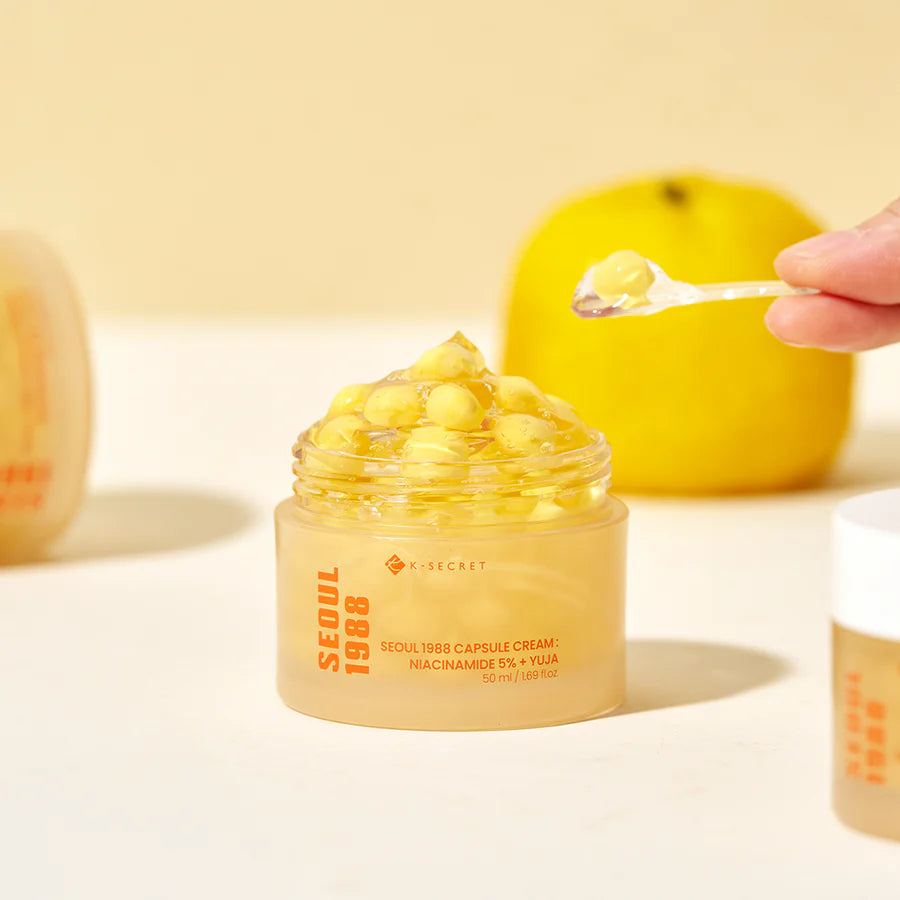 K-SECRET SEOUL 1988 Capsule Cream Niacinamide 5% + Yuja 50ml | Glow & Brightening – MyKStyle