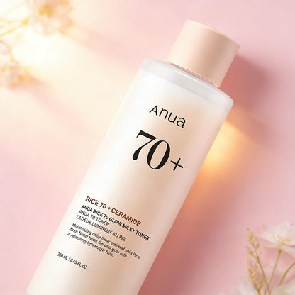 Anua Rice 70 Glow Milky Toner 250ml | Hydraterende Glow Toner – MyKStyle