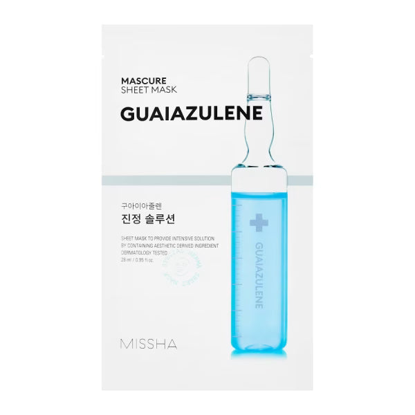 MISSHA Mascure Solution Sheet Mask Guaiazulene 28ml | Kalmerend Masker – MyKStyle