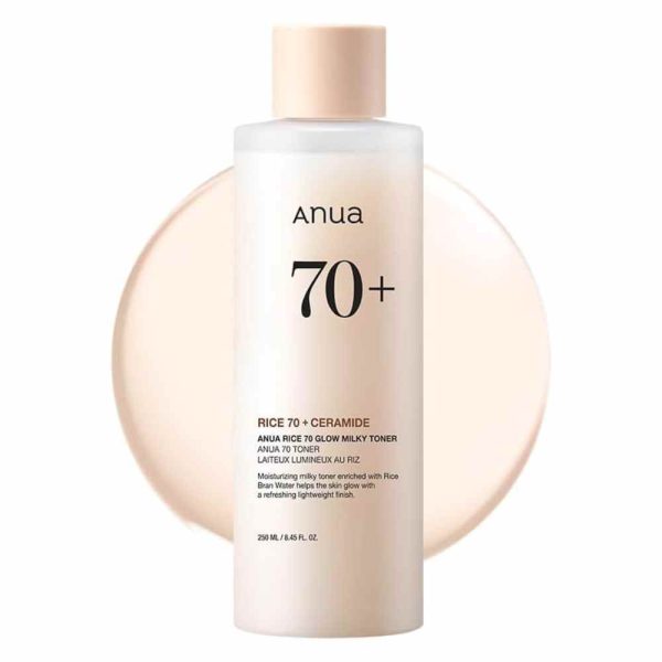 Anua Rice 70 Glow Milky Toner 250ml | Hydraterende Glow Toner – MyKStyle