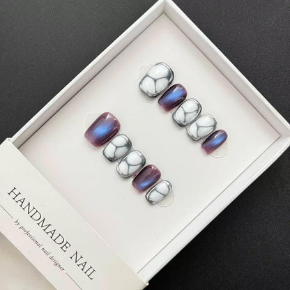All - in - One Press - On Nail Kit – Nebula Glow - Mykstyle