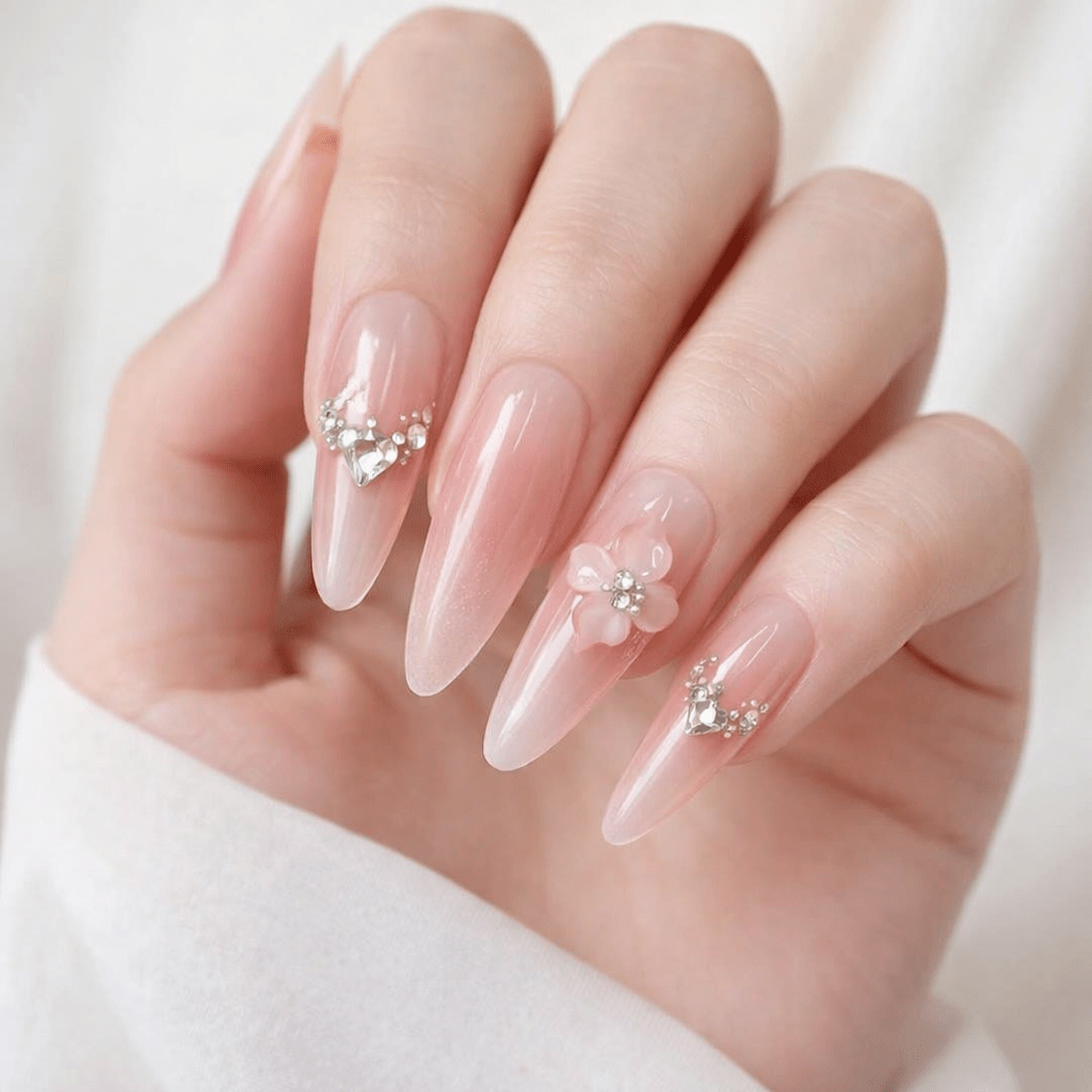 All - in - One Press - On Nail Kit – Peach Blossom Edition - Mykstyle
