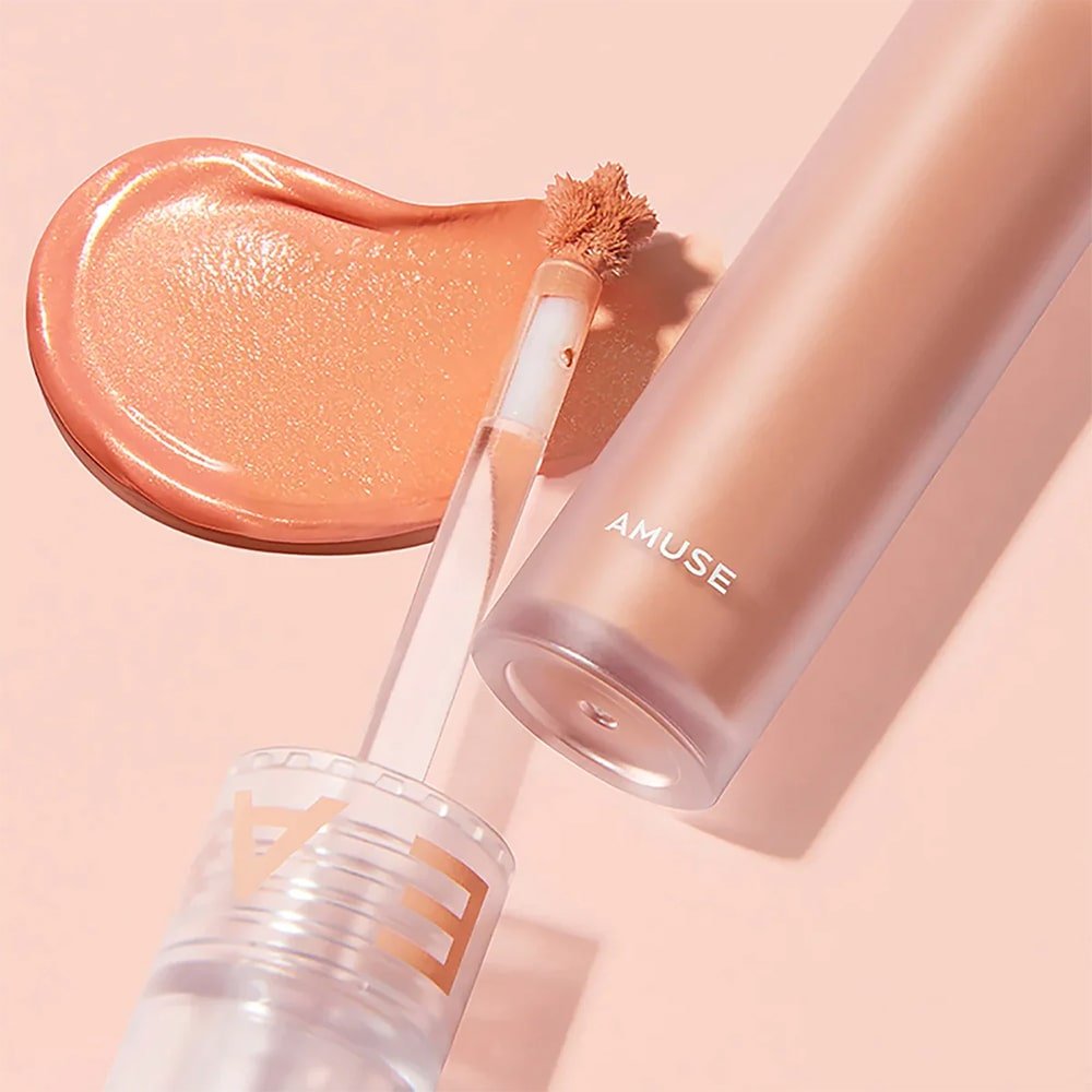Amuse Soft Cream Cheek Blush 04 Shimmer Marmalade | Peach Glow – MyKStyle - Mykstyle
