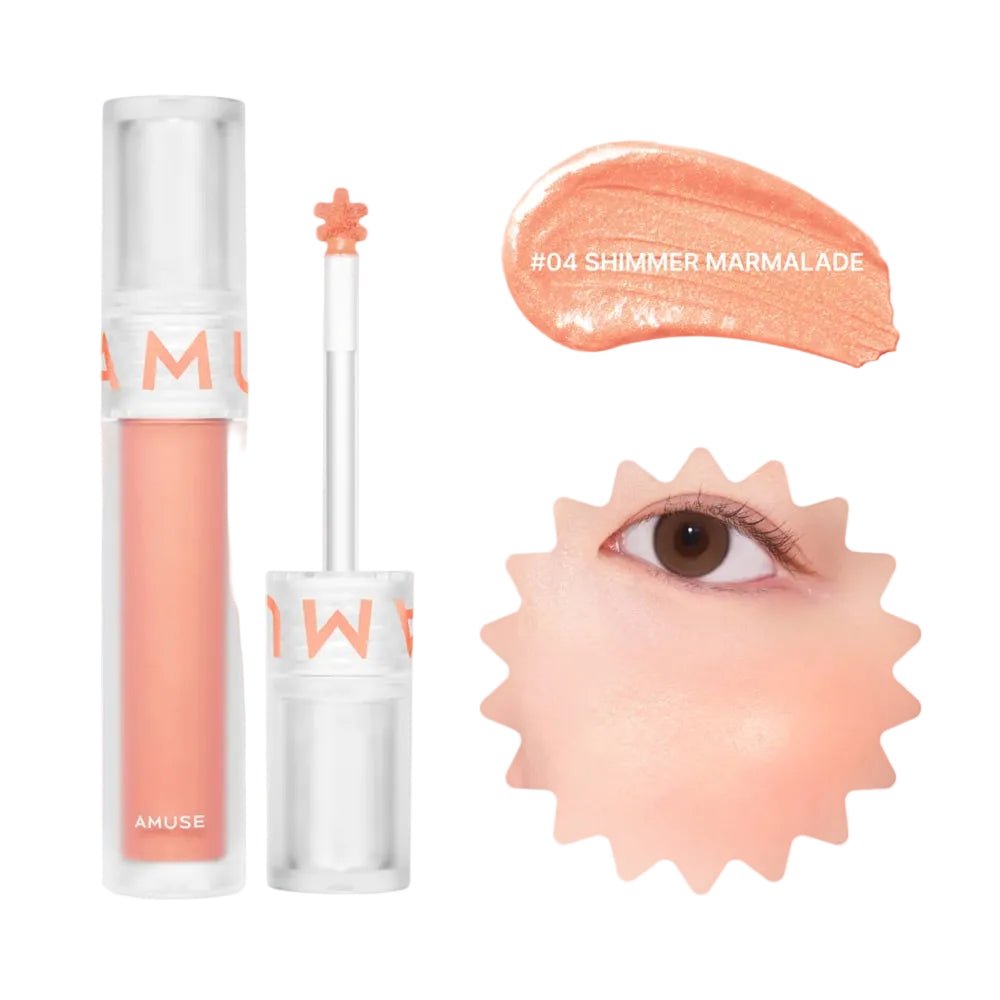 Amuse Soft Cream Cheek Blush 04 Shimmer Marmalade | Peach Glow – MyKStyle - Mykstyle