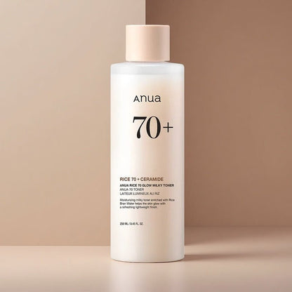 Anua Rice 70 Glow Milky Toner 250ml | Hydraterende Glow Toner – MyKStyle - Mykstyle