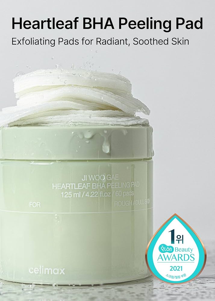 Celimax Jiwoogae Heartleaf BHA Peeling Pad 60pcs | Pore & Acne Care – MyKStyle - Mykstyle