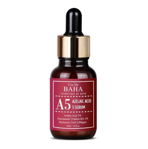 Cos De BAHA A5 Azelaic Acid 5% Serum 30ml | Milde Acne & Redness Care – MyKStyle - Mykstyle