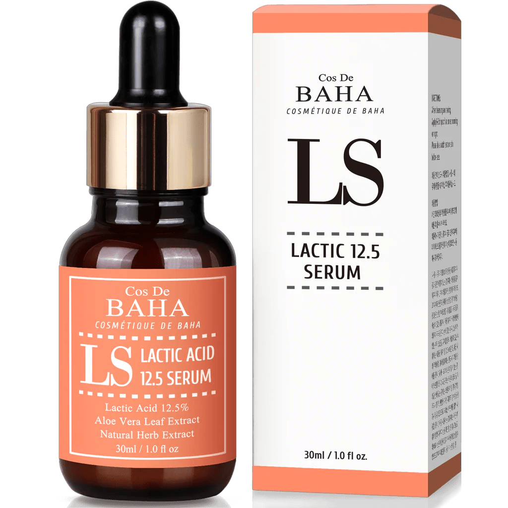 Cos De BAHA Lactic Acid 12.5 Serum (LS) 30ml | Mild AHA Exfoliant – MyKStyle - Mykstyle