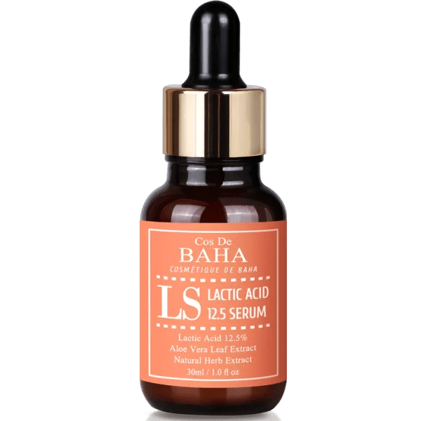 Cos De BAHA Lactic Acid 12.5 Serum (LS) 30ml | Mild AHA Exfoliant – MyKStyle - Mykstyle