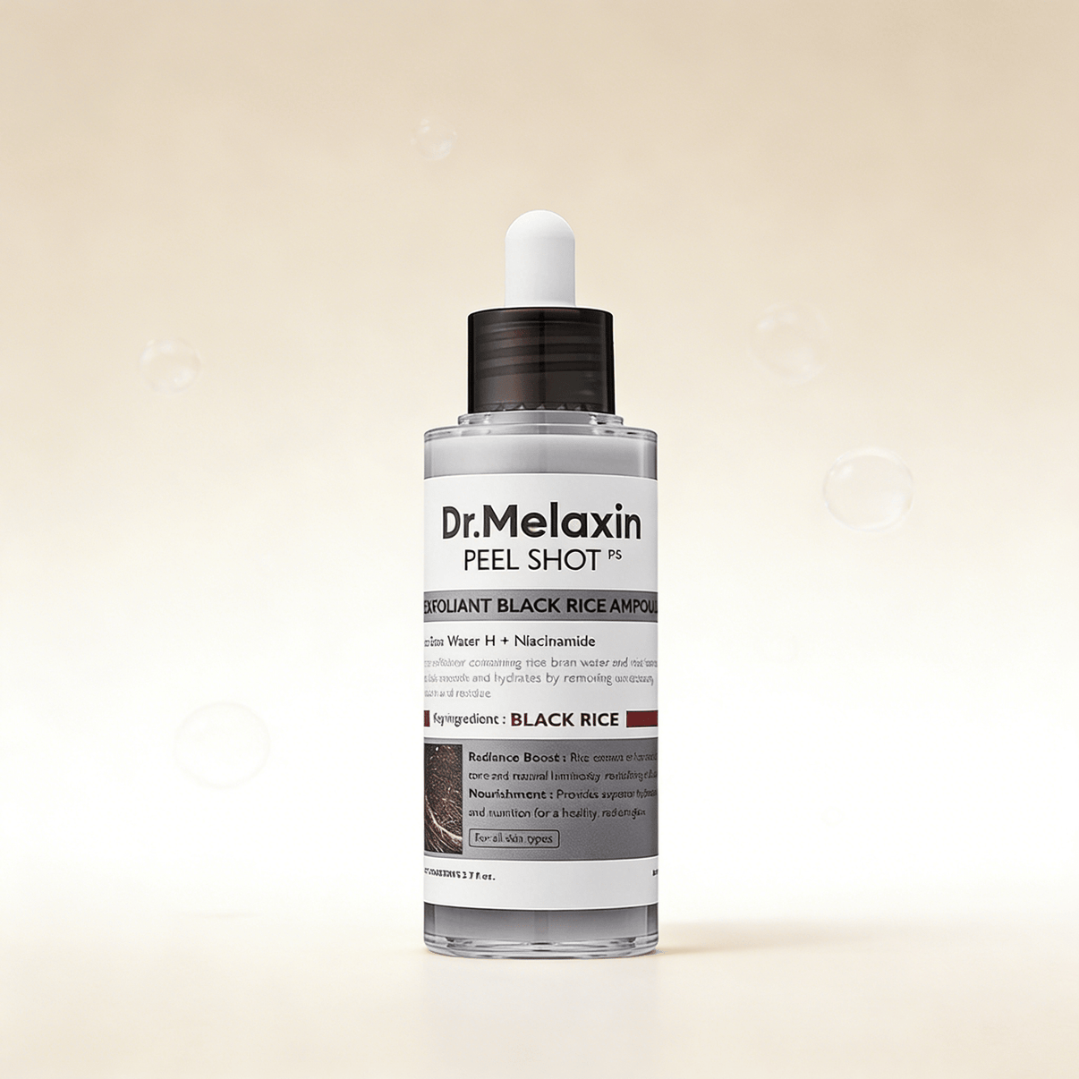Dr. Melaxin Peel Shot Exfoliant Black Rice Ampoule 80ml | Glow Renewal – MyKStyle - Mykstyle