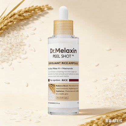 Dr. Melaxin Peel Shot Exfoliant White Rice Ampoule 80ml | Gentle Glow Renewal – MyKStyle - Mykstyle