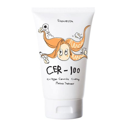 Elizavecca CER - 100 Collagen Ceramide Protein Treatment 100ml | Hair Repair – MyKStyle - Mykstyle