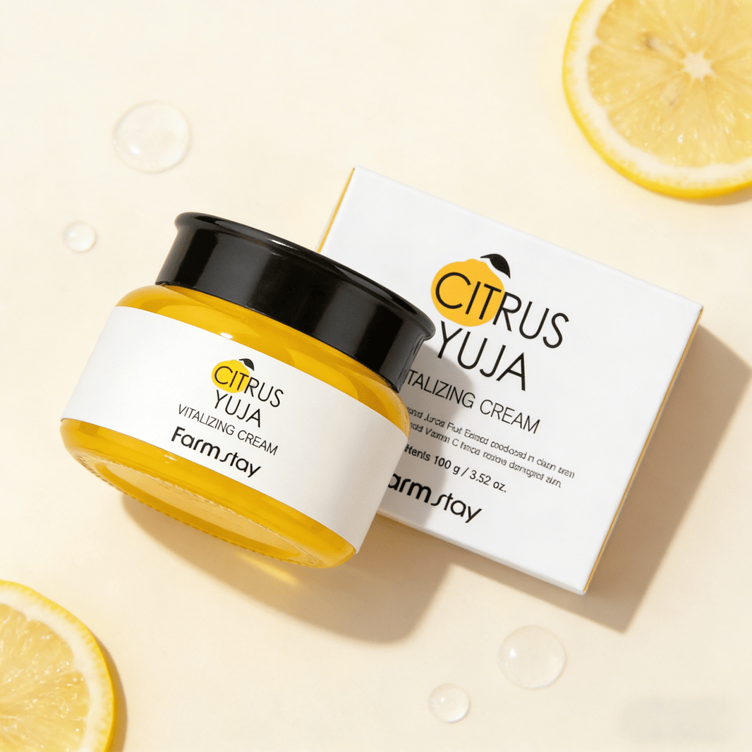 Farmstay Citrus Yuja Revitalising Cream 100g | Verhelderende Glow Crème – MyKStyle - Mykstyle