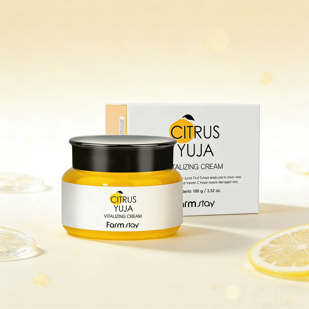 Farmstay Citrus Yuja Revitalising Cream 100g | Verhelderende Glow Crème – MyKStyle - Mykstyle