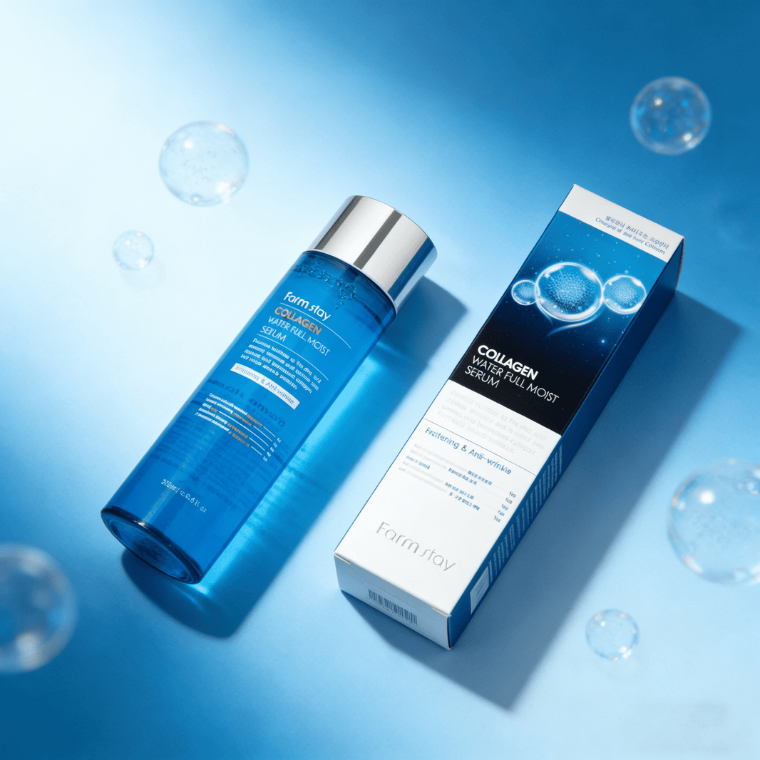 Farmstay Collagen Water Full Moist Serum 250ml | Hydraterend Collageen Serum – MyKStyle - Mykstyle