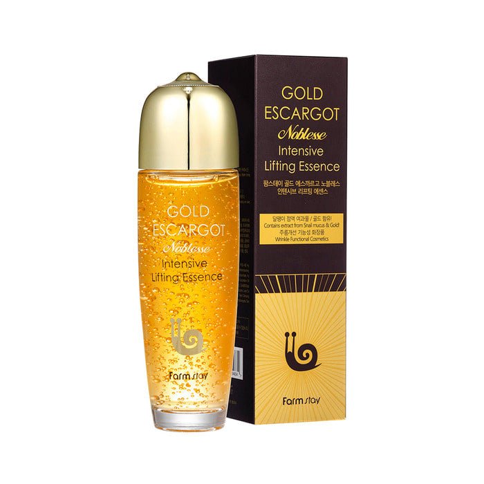 Farmstay Gold Escargot Noblesse Intensive Lifting Essence 150ml | Luxe Snail Essence – MyKStyle - Mykstyle