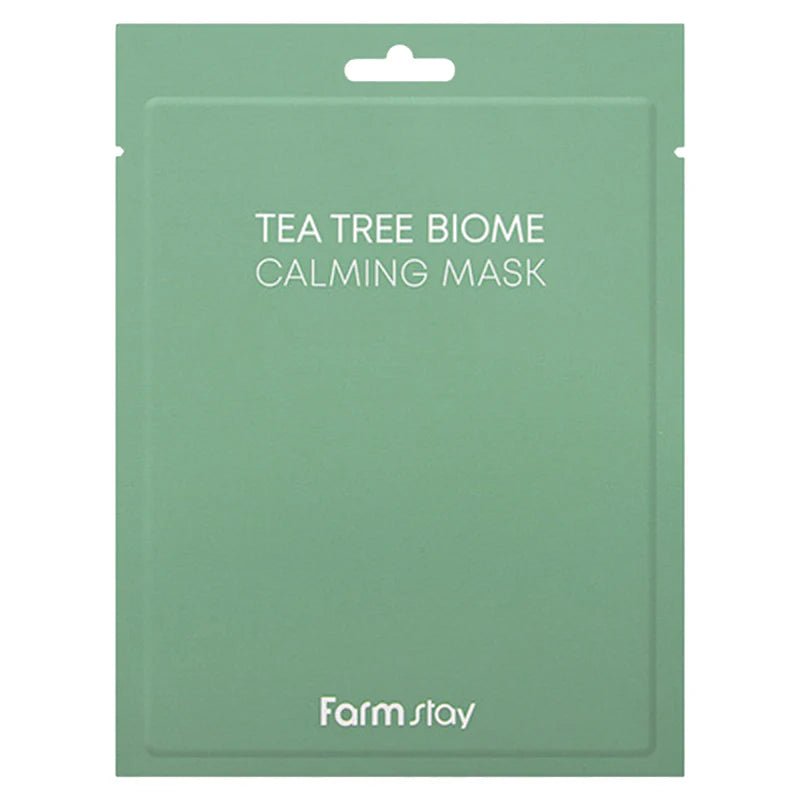 Farmstay Tea Tree Biome Calming Sheet Mask 10x25ml | Soothing Care | MyKStyle - Mykstyle