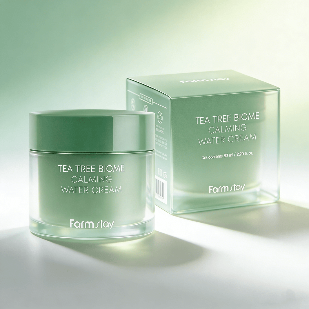 Farmstay Tea Tree Biome Calming Water Cream 80ml | Lichte Kalmerende Crème – MyKStyle - Mykstyle