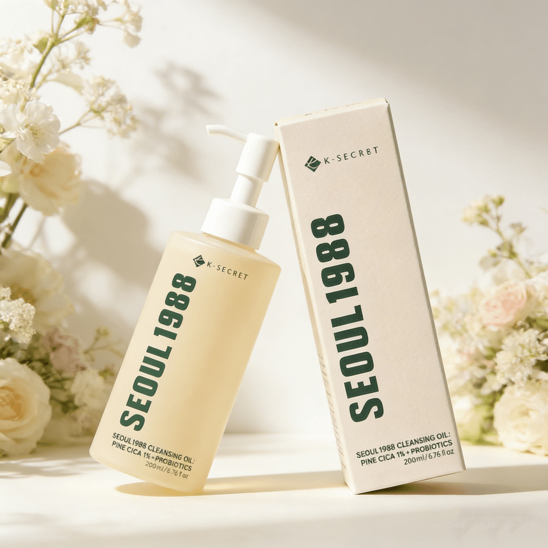 K-SECRET SEOUL 1988 Pine Cica 1% + Probiotics Cleansing Oil 200ml | Zachte Olie Cleanser – MyKStyle - Mykstyle