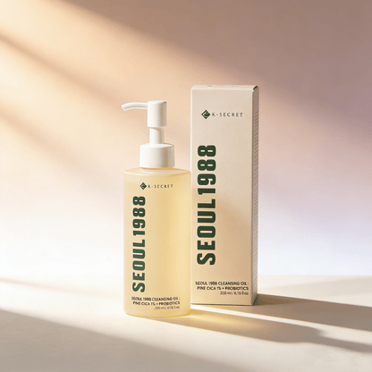 K-SECRET SEOUL 1988 Pine Cica 1% + Probiotics Cleansing Oil 200ml | Zachte Olie Cleanser – MyKStyle - Mykstyle