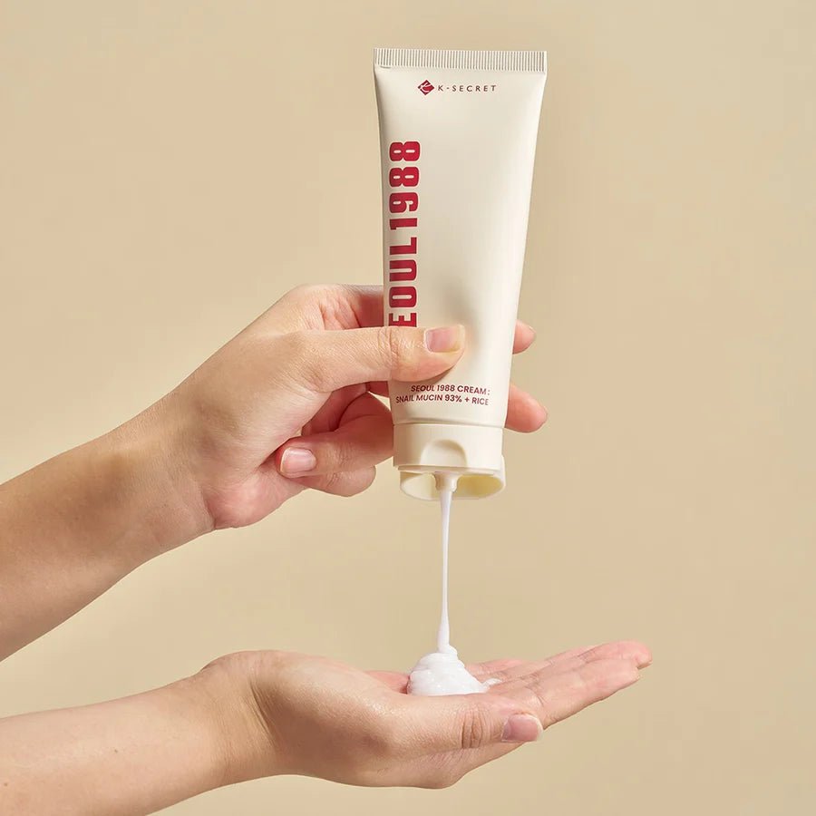 K-SECRET SEOUL 1988 Snail Mucin 93% + Rice Cream 100ml | Repair & Glow – MyKStyle - Mykstyle