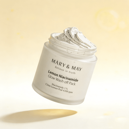Mary & May Lemon Niacinamide Glow Wash Off Pack 125g | Brightening Glow Mask – MyKStyle - Mykstyle