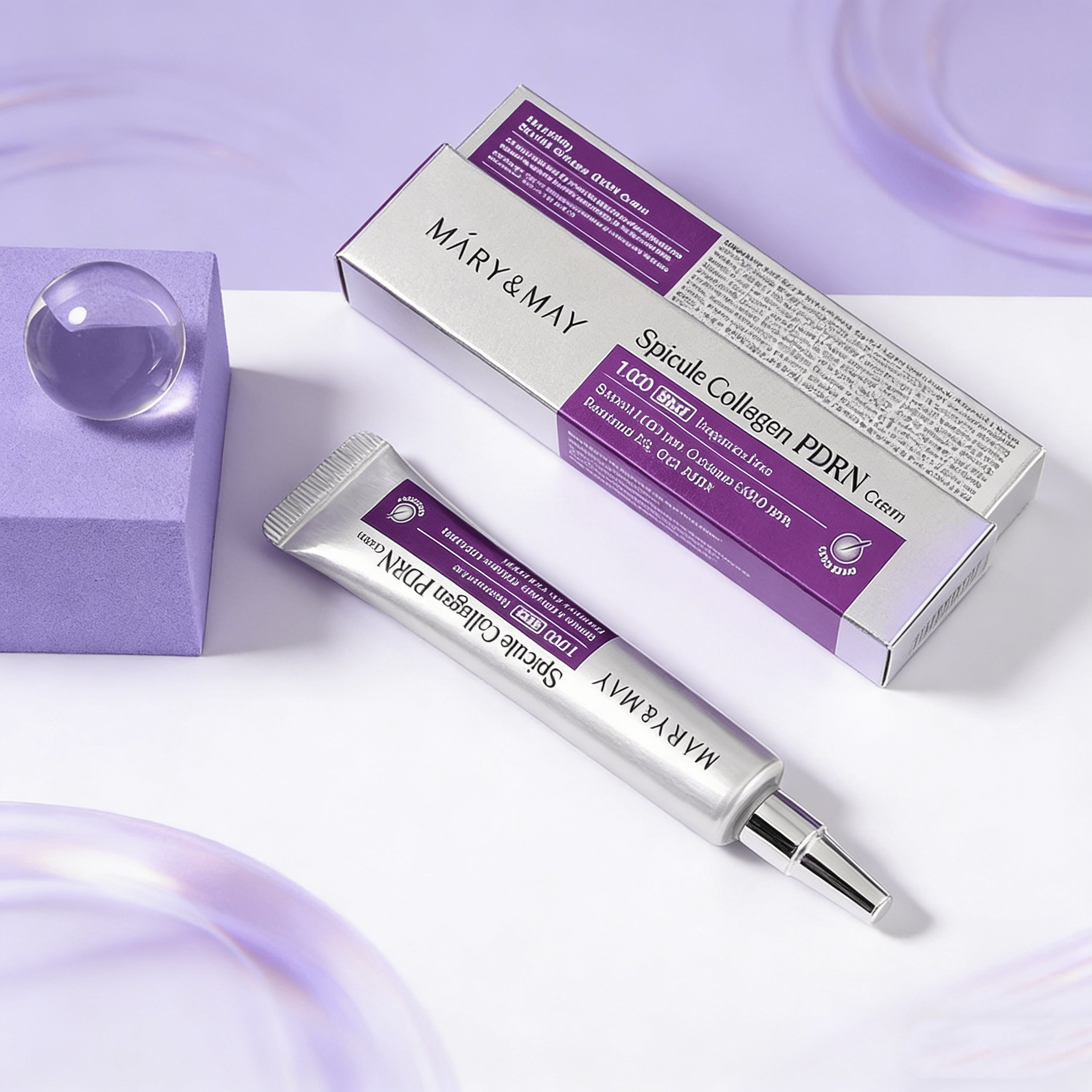 Mary & May Spicule Collagen PDRN Cream Mini 15g | Firming & Anti - Aging – MyKStyle - Mykstyle