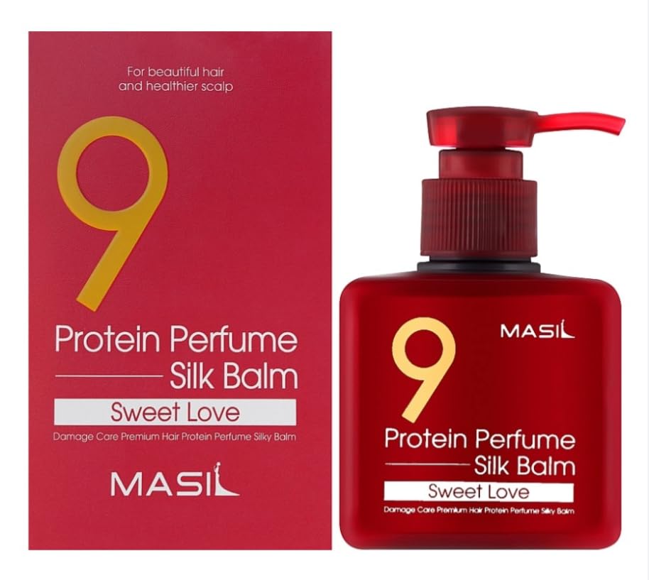 Masil 9 Protein Perfume Silk Balm Sweet Love 180ml | Glans & Hair Perfume – MyKStyle - Mykstyle