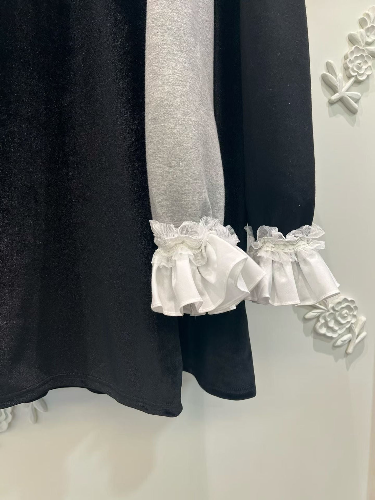 Pearl Velvet Mini Dress – Korean Boutique Style - Mykstyle