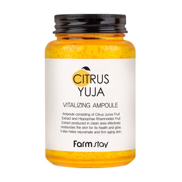 Farmstay Citrus Yuja Vitalizing Ampoule 250ml | Glow & Vitamin Serum – MyKStyle