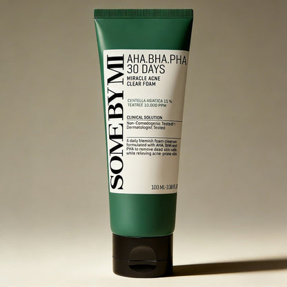 SOME BY MI AHA·BHA·PHA 30 Days Miracle Acne Clear Foam 100ml | Acne Cleanser – MyKStyle - Mykstyle